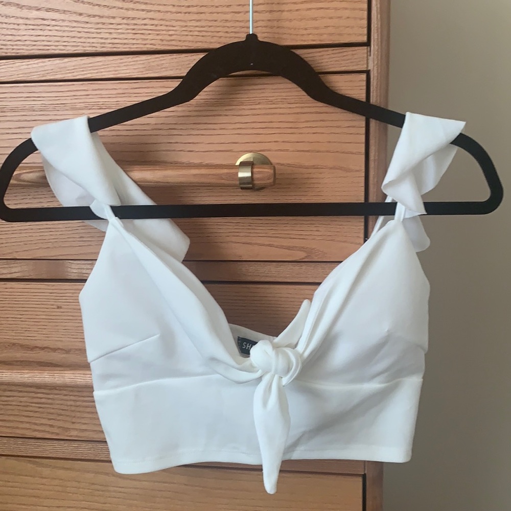 White crop top